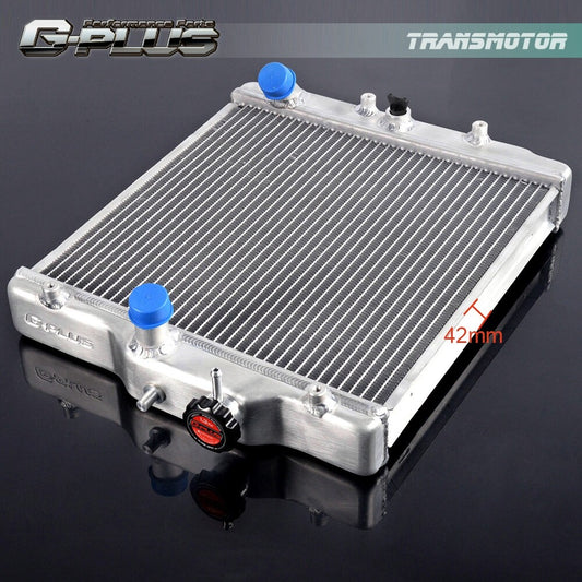 2-row aluminum heatsink, SilverFit, suitable for 92-00 for CIVIC EJ/EK/DEL SOL EG/INTEGRA DB DC
