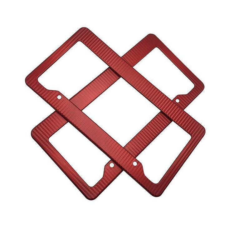 Car license plate cover, frame cover, trunk lid, red carbon, suitable for new  for ford  models