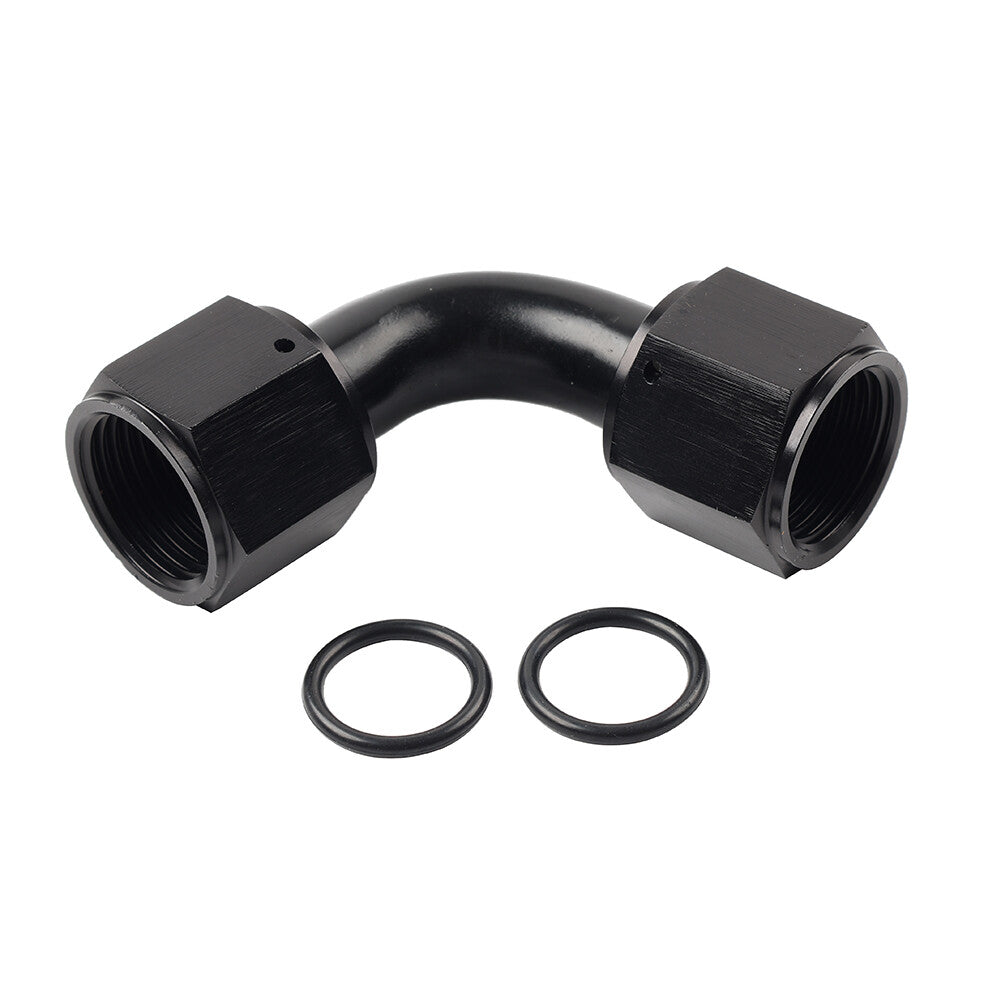 10AN Female to Female 90 Degree Swivel Coupler Union Fitting Adapter Connector