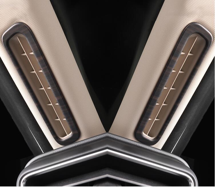 A Pillar Air Outlet Vent Cover Trim for Ford Explorer 2020-2022 Matt Wood Grain