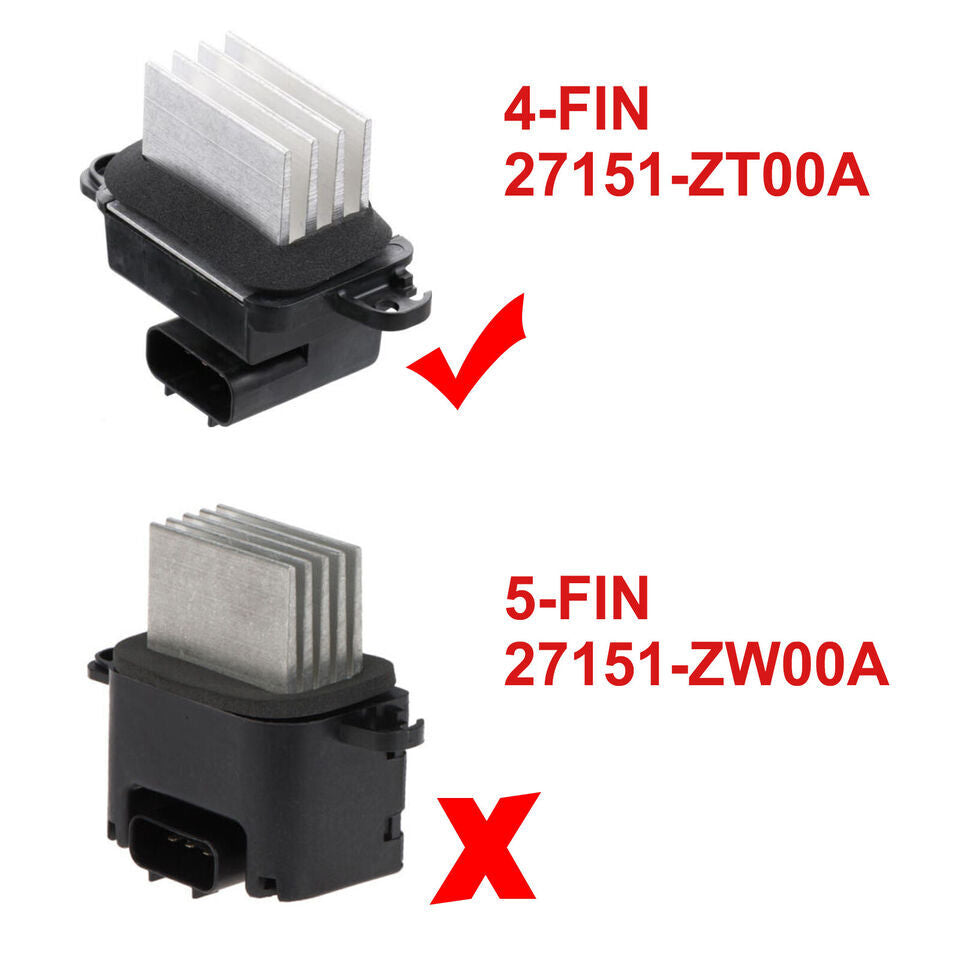 Resistor for new HVAC blower motor of for Nissan Frontier Xterra Armada 27151-ZT00A
