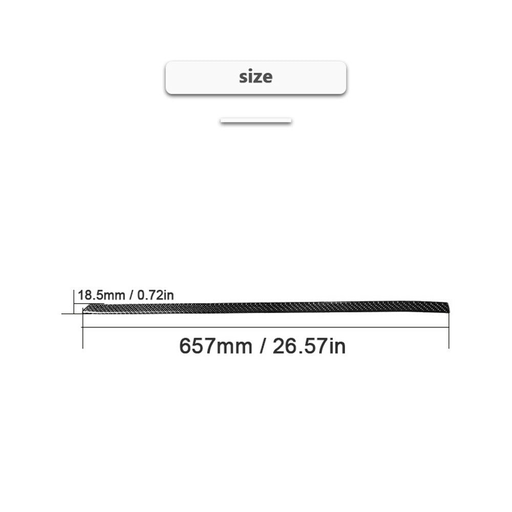 1Pc Carbon Fiber Driver Side Rear Door Strip Cover Trim for Suzuki Grand Vitara