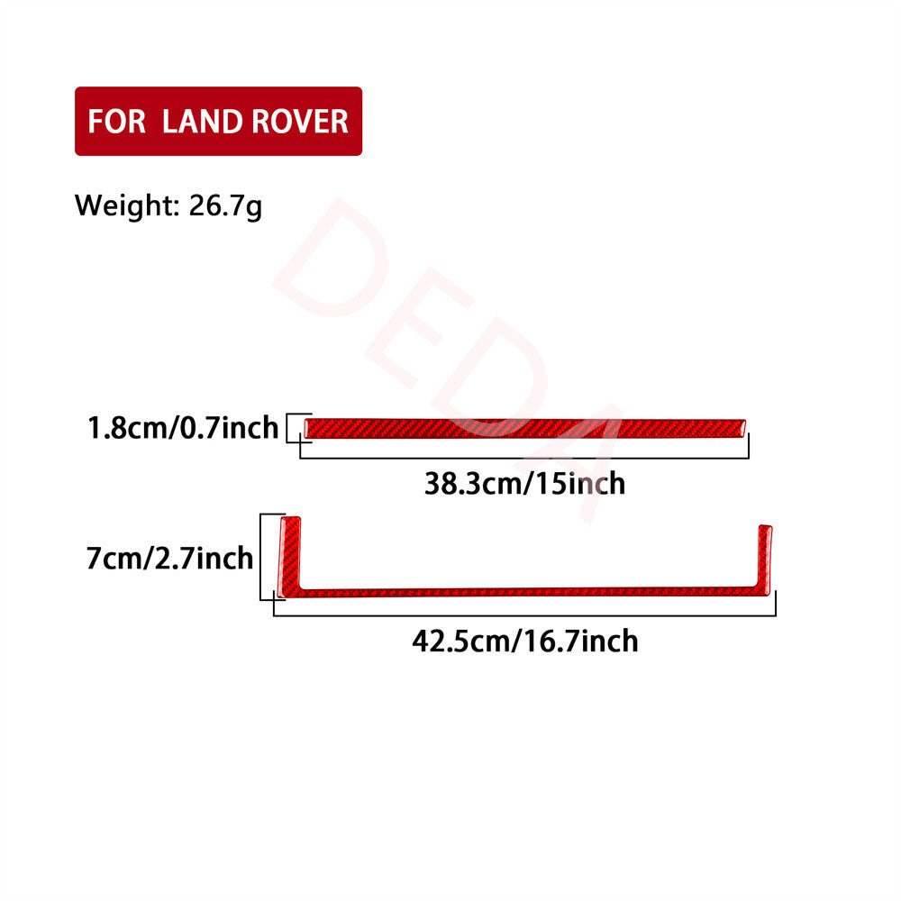 for Co -pilot Dashboard Panel Cover for Land Rover Discovery Sport 2015-19 Red Carbon