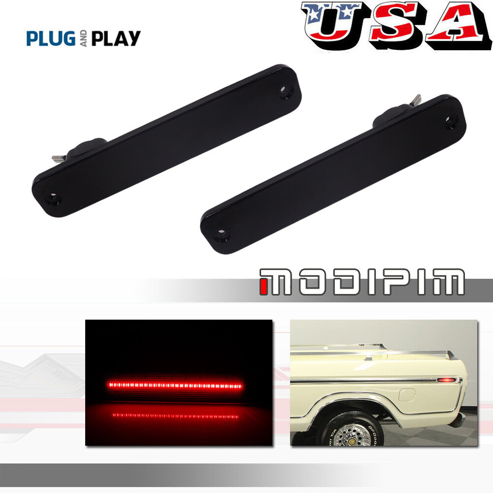 L+R smoked lens red LED rear marker light for 73-79 for Ford F-Series trucks