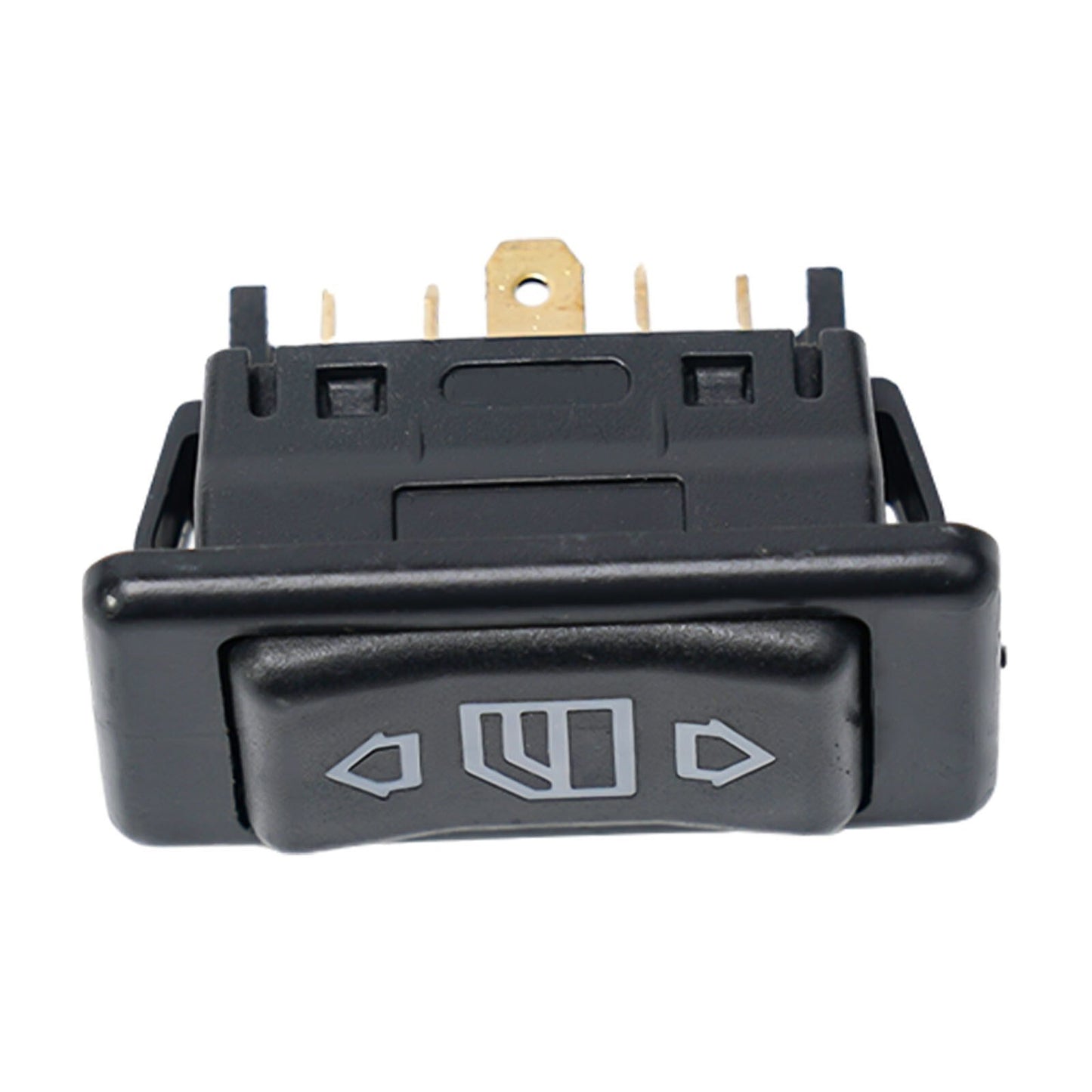 Car electric power switch button with green light, 6-pin, 12/24V, 20A on/off.