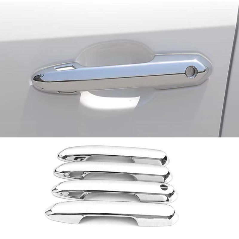 4PCS ABS Chrome Outside Door Handle Moulding Cover Trim for Toyota Rav4 19-2024