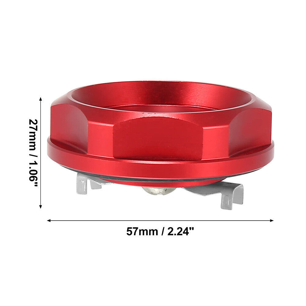 Red Aluminum Racing Engine Oil Cap Oil Fuel Filler Cover Cap for Mitsubishi