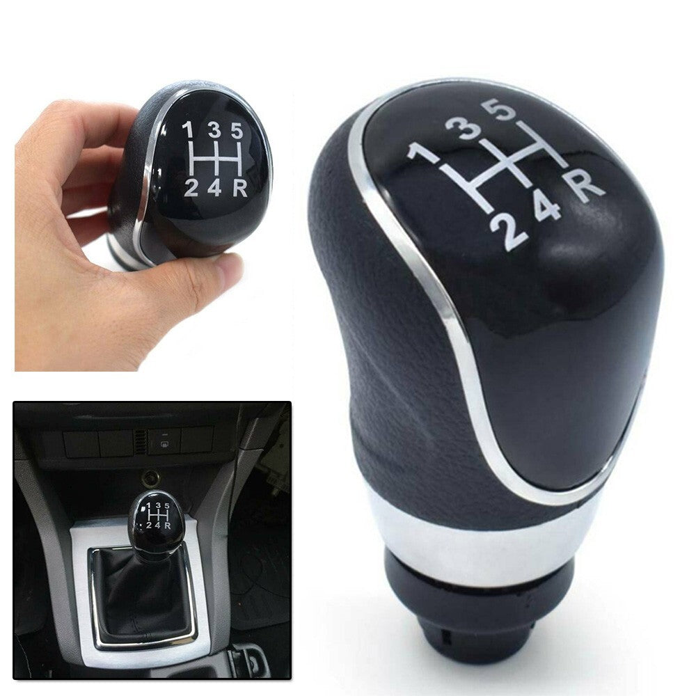 5 Speed Manual Car Gear Shift Knob PU Leather Shifter for Ford Focus MK2 FL MK3