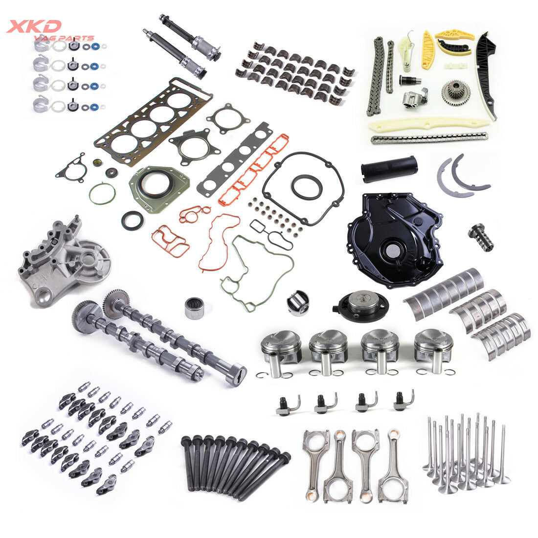 1.8T engine overhaul and rebuild kit suitable for Volkswagen CC, for Golf , for Audi A3, A4, CDA, and CDH