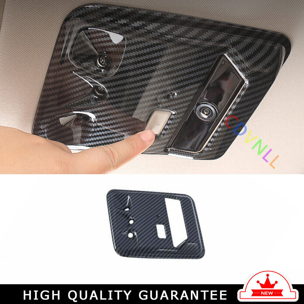 Inner Rear Reading Lamp Frame Cover Trim for Kia Carnival 2022-2023 Carbon Fiber