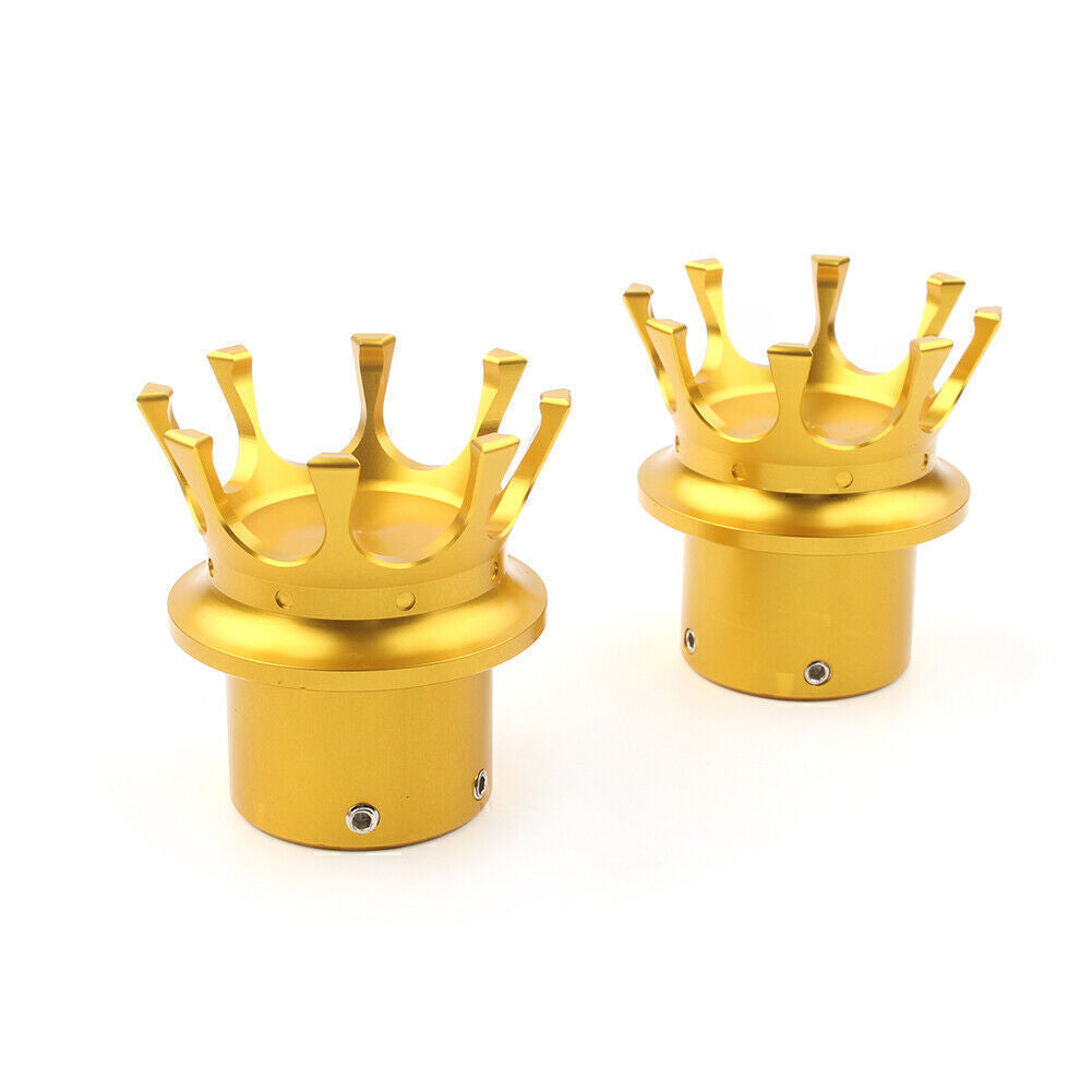 Front Axle Nut Cover Bolt Cap for Harley XL 883 1200 Dyna Touring Glide Gold