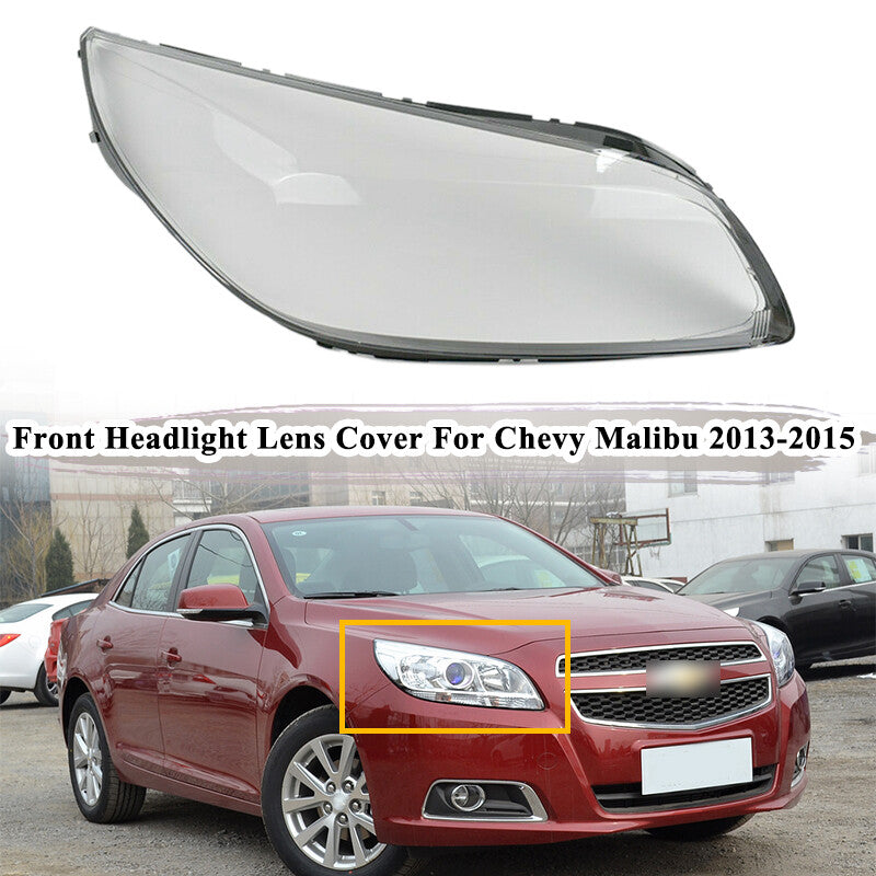 Right Front Headlamp Headlight Lens Cover For 2013 2014 2015 Chevy Malibu LT LTZ