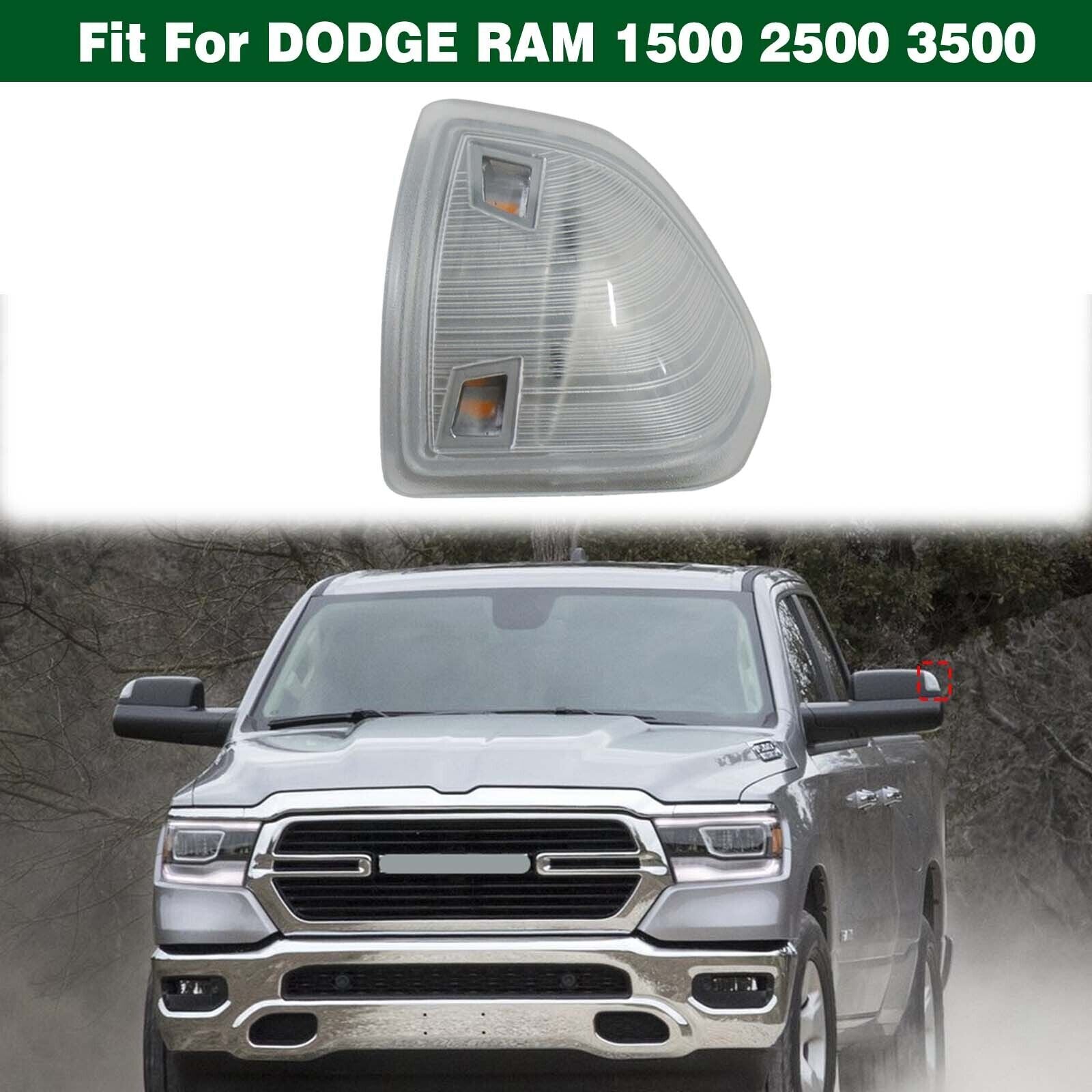 Clear Lens Right LED Side Mirror Turn Signal Light for Dodge for Ram 1500 2500 3500