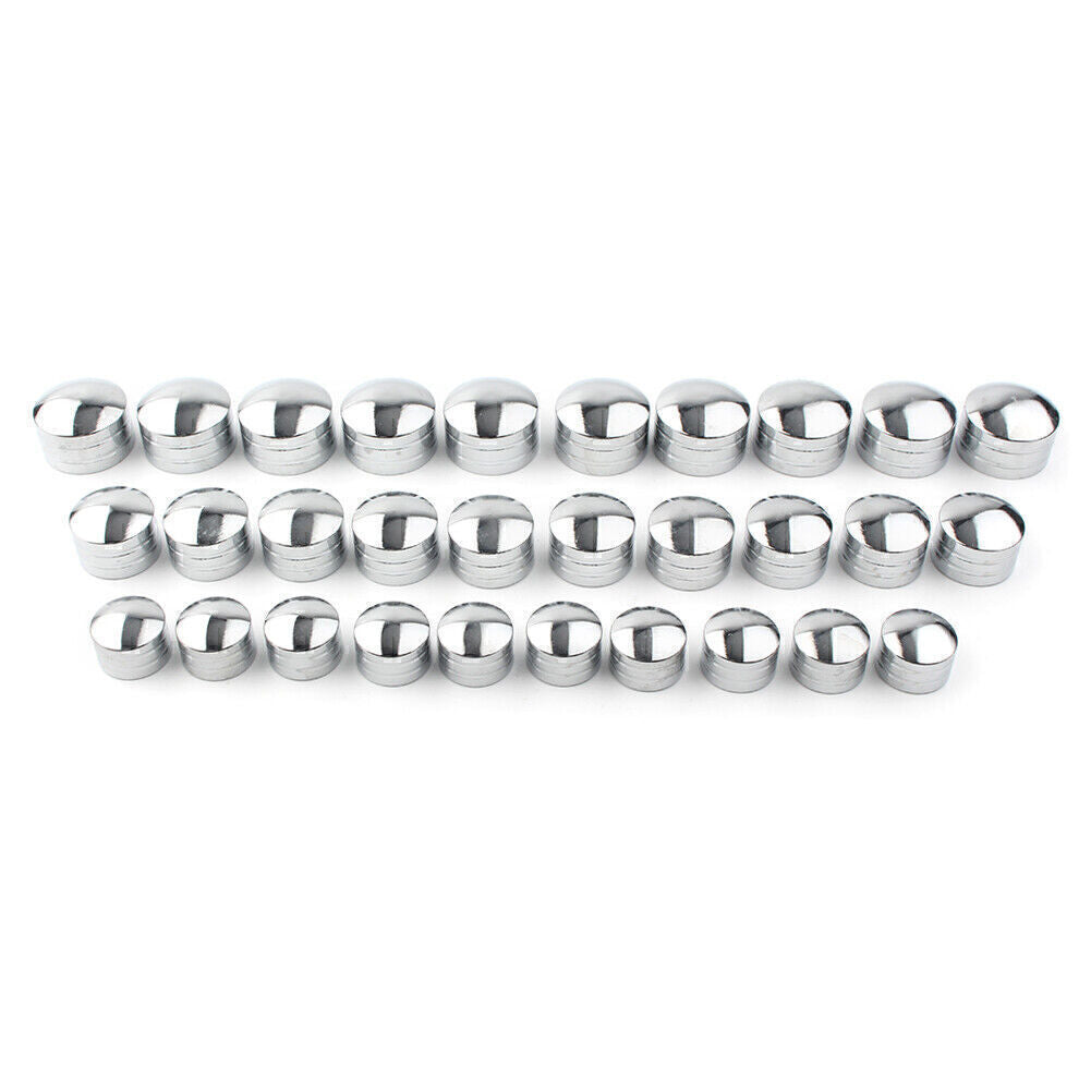 for Harley CNC Chrome Inner 9mm-13mm Schrauben Motor Bolt Topper Caps Cover