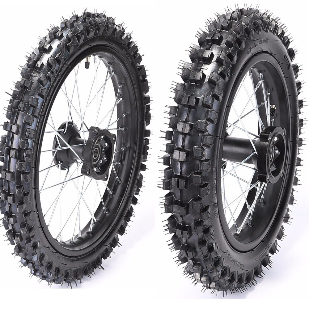 Front Rear 60/100-14 80/100-12 Wheel Rim Tyre KX65 CRF 110cc 125cc 140 Dirt Bike