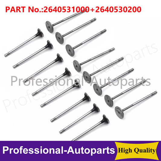 16PCS Engine Inlet Outlet Valves for Mercedes A35 AMG C300 W205 2.0 M260 M264