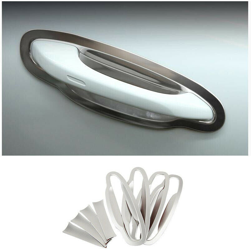 for Porsche for Cayenne 2019-2023 Matte Silver Outside Door Bowl Cup Cover Trims