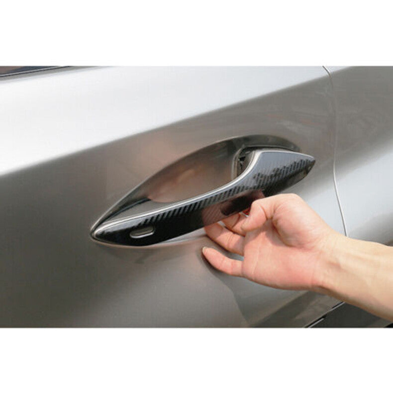 Carbon Fiber Steel DoorHandlemolding CoverTrim for Lexus NX200t 300h 2015-21