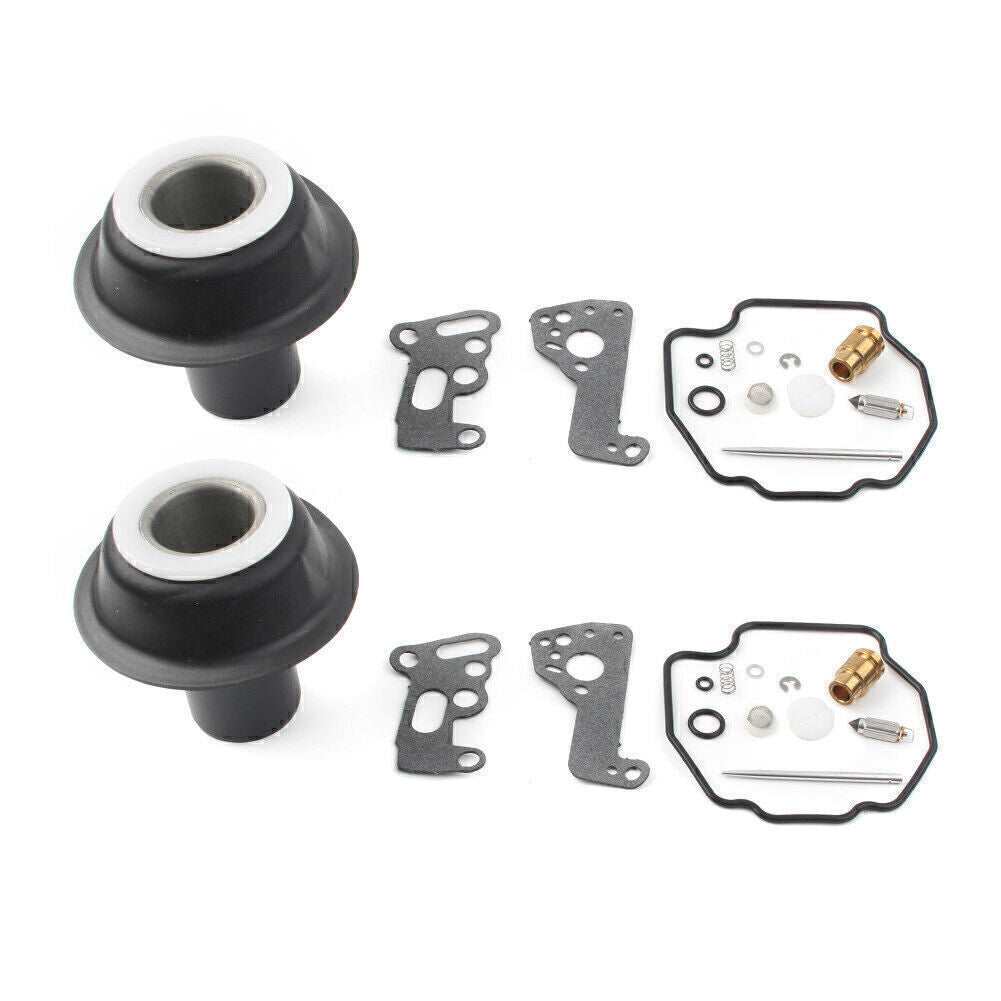 for Yamaha Virago XV535 XV 535 Carburetor Rebuild Kit Plunger Diaphragm 2 Sets