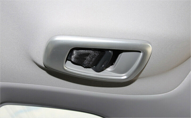 Back Row for Seat Belt Frame Trim Fit for Honda CRV CR-V 17-2021 Matte Silver ABS