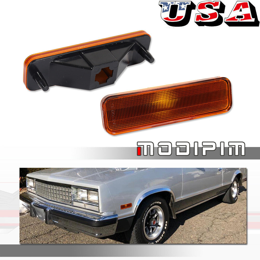 Kit for 82-87 El Camino Caballero front-marked reflector amber lens