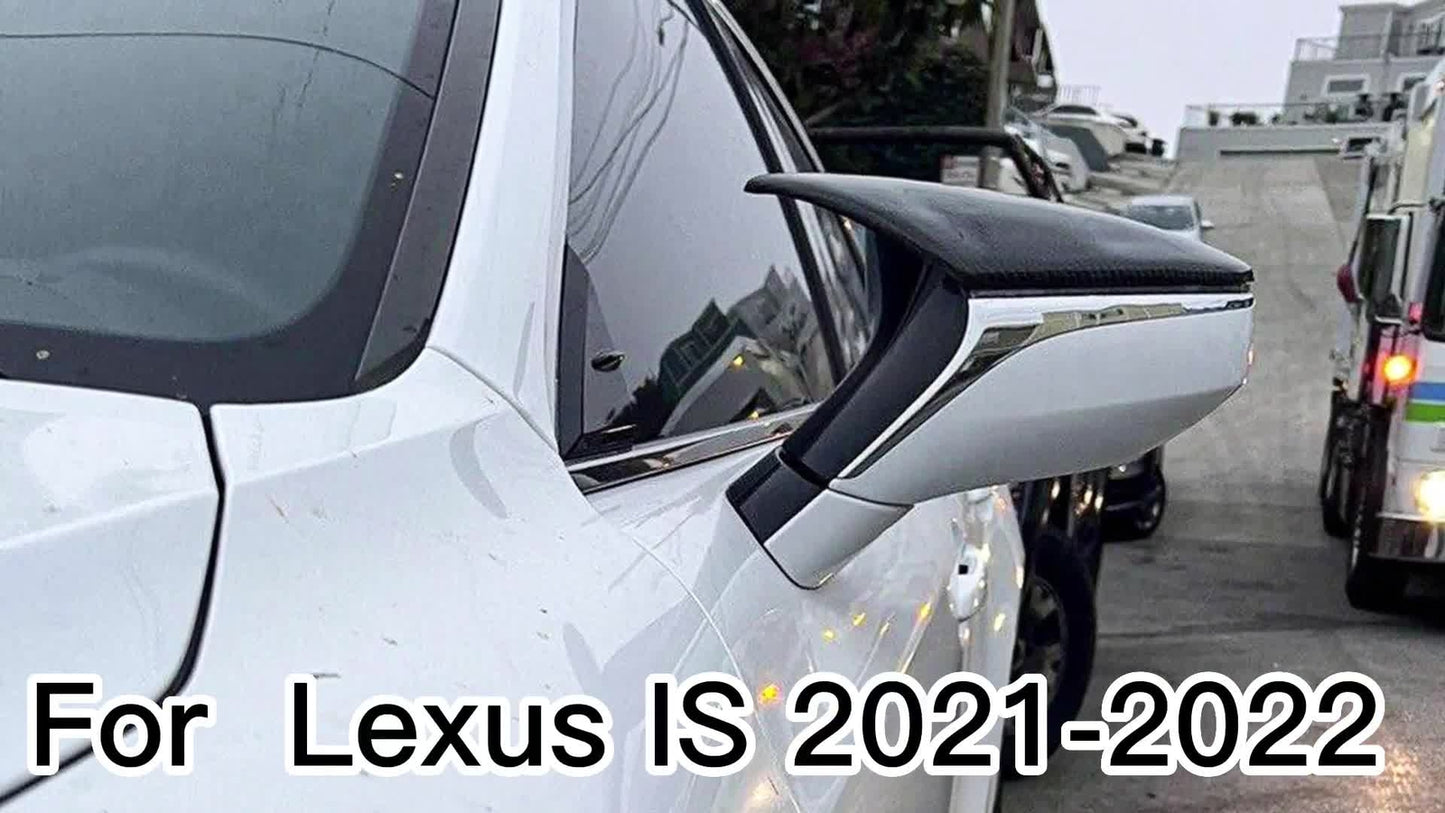 Carbon Fiber Mirror Cover Caps Replacement for Lexus IS 2021-2022 mc147