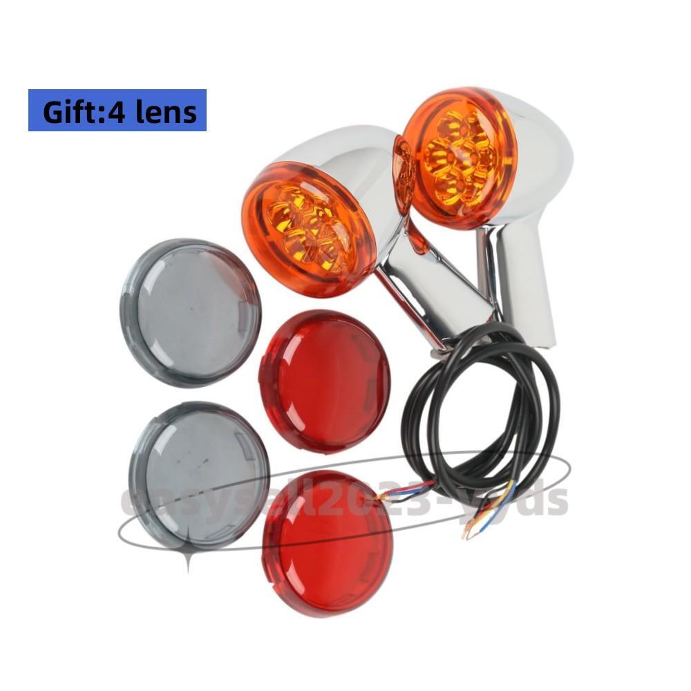 Rear Turn Signals LED Lights Fit for Harley Sportster 1200 883 48 Custom XL1200C